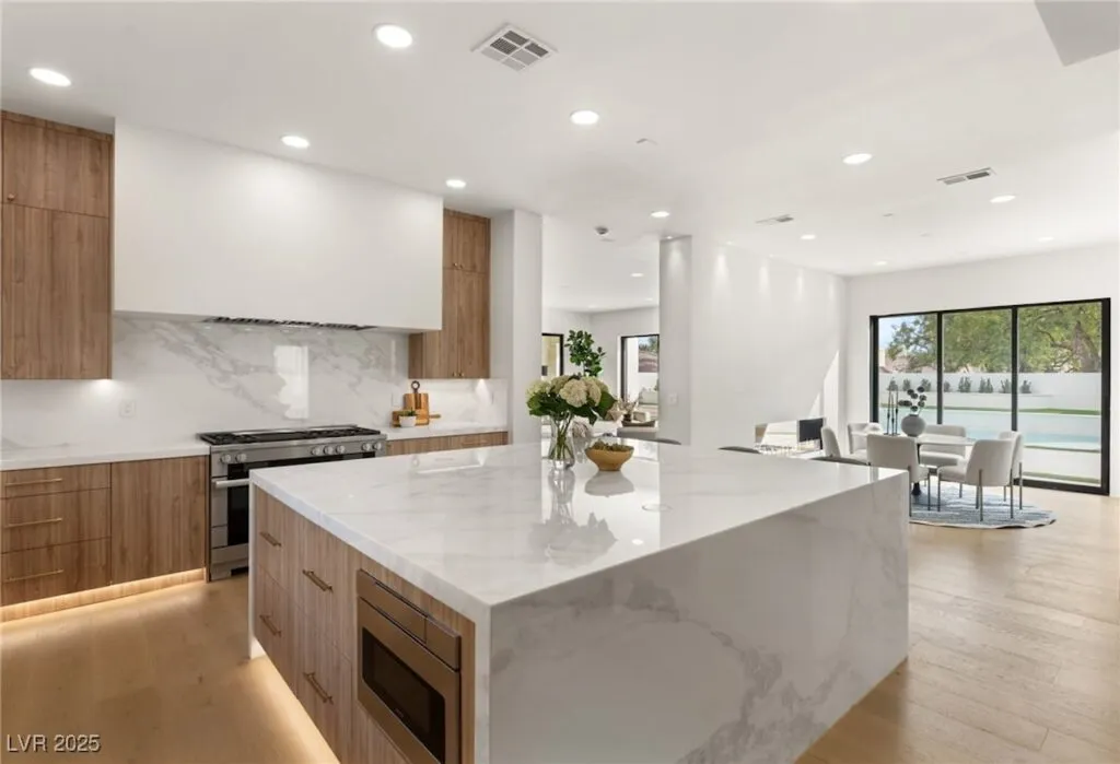 dining and kitchen area