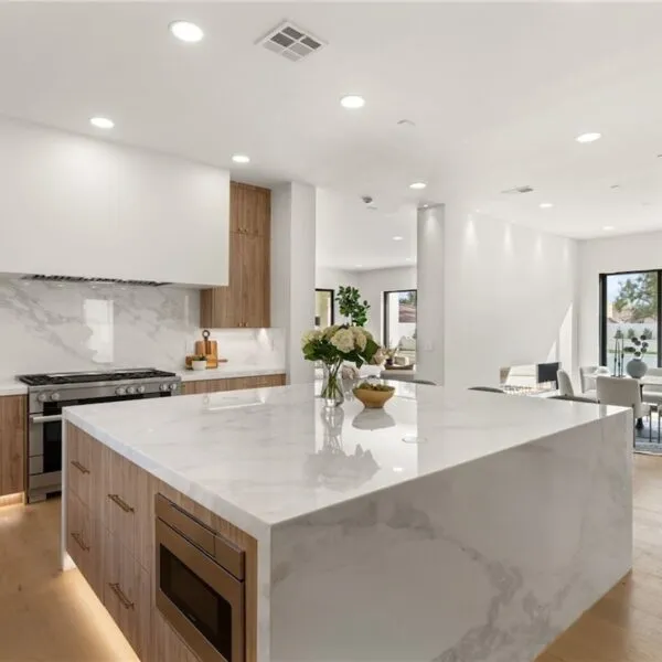 dining and kitchen area