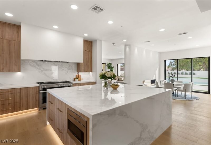 dining and kitchen area