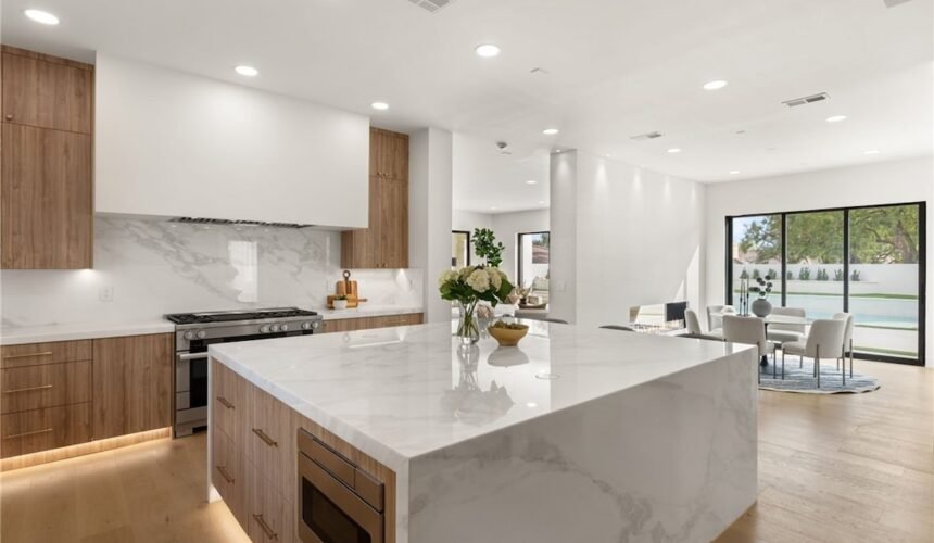 dining and kitchen area