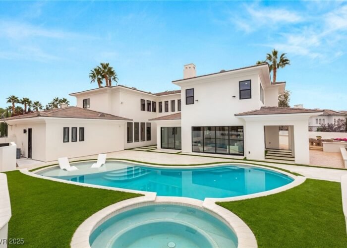 image of elegant style house with swimming